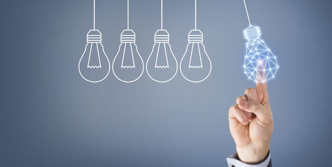 Five light bulbs representing five ways to optimize salesforce