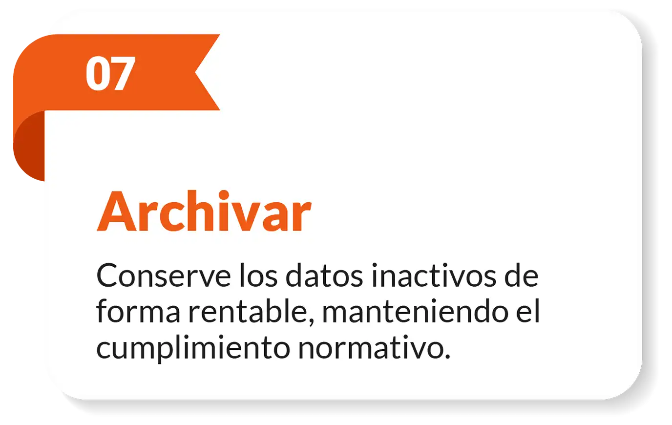 Soluciones de archivo de datos