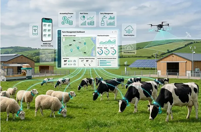 AG Tech livestock Management App AG Tech livestock management software by Chetu developers to track important health data.
