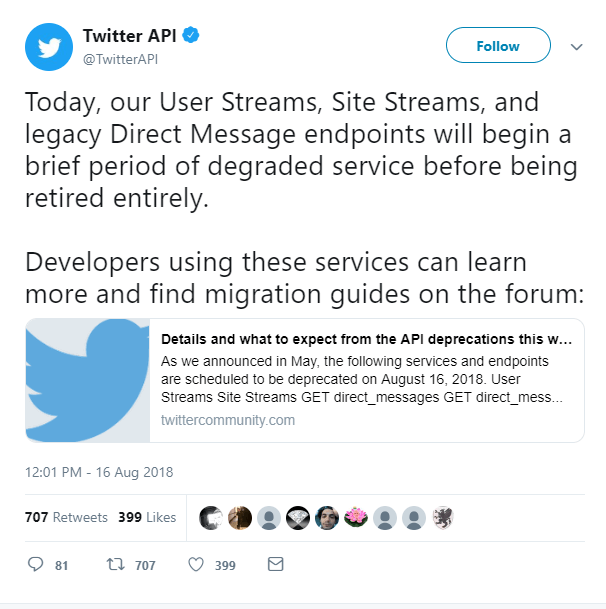 twitter API tweet