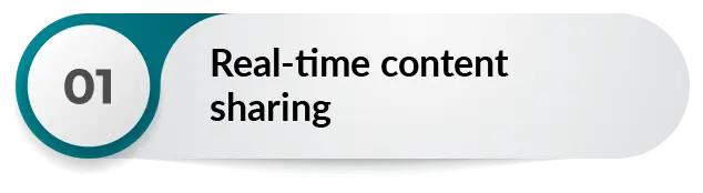 Real-time content sharing