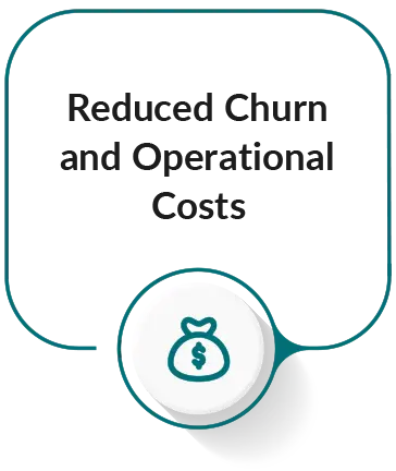 Lower turnover and business operation expenses.