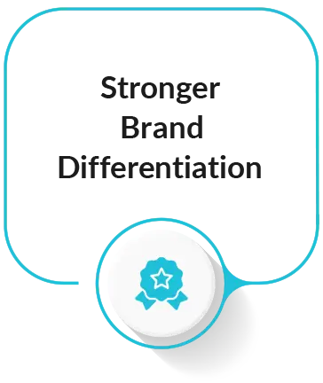 Better brand differentiation.