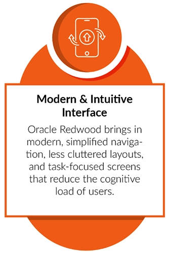 Oracle Redwood Modern & Intuitive Interface