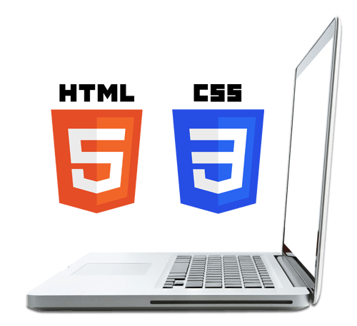 Laptop With having technology HTML5 And CSS