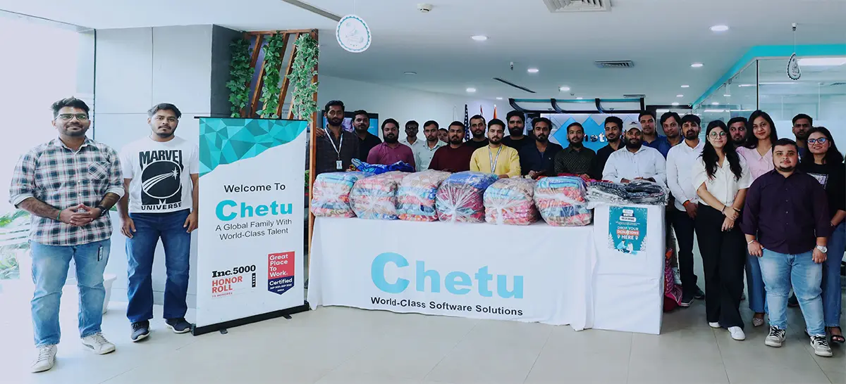 Chetu hosts the first stage of its annual Winter Gear Drive. Team members came out to give out blankets and other winter essentials to people in need.