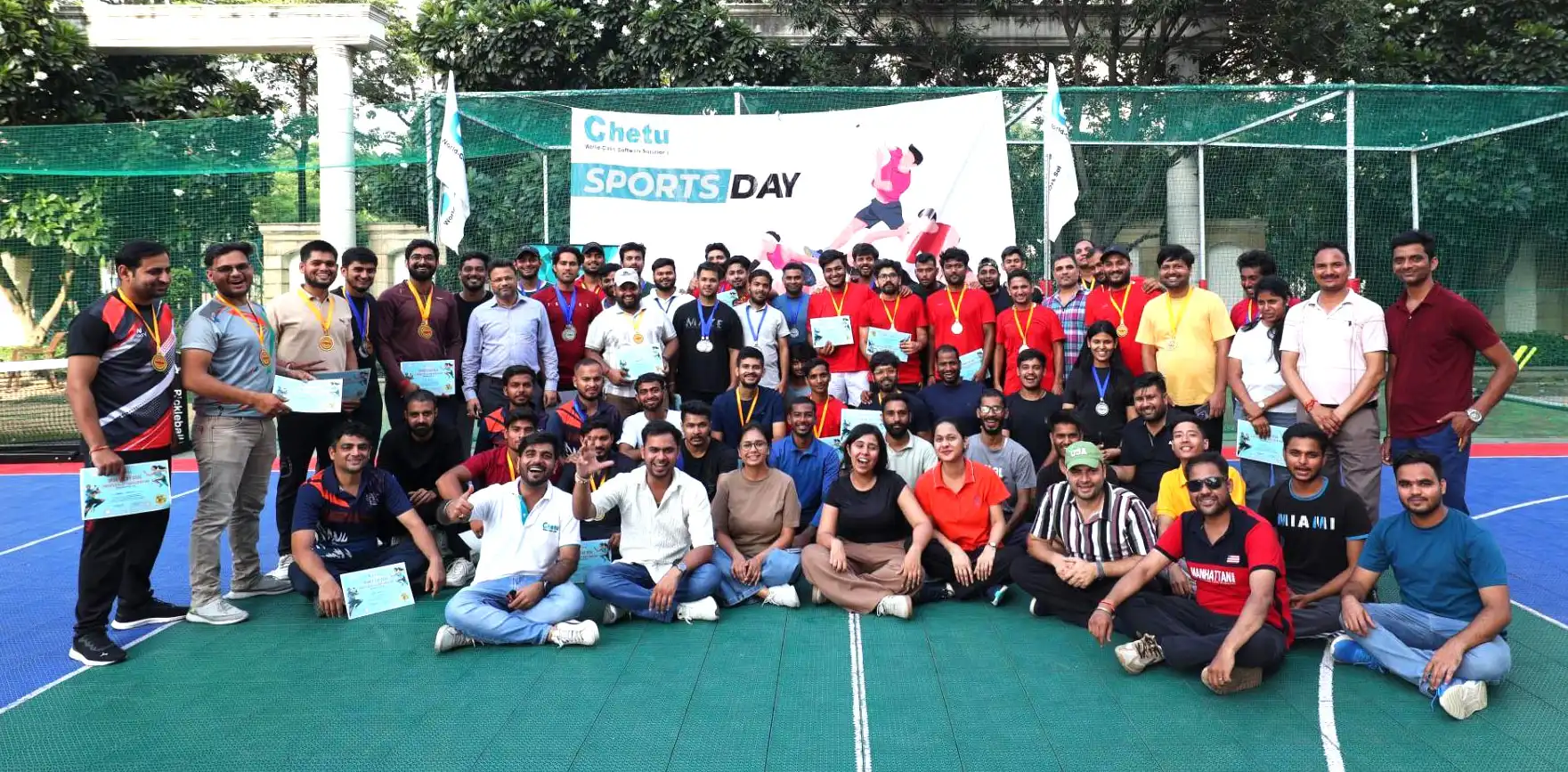 Chetu Team Members came out for football, kabaddi, tug of war and other fun activities at the company’s 2025 Sports Day.