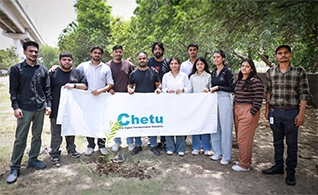 Chetu team members plant trees in Noida for World Environment Day