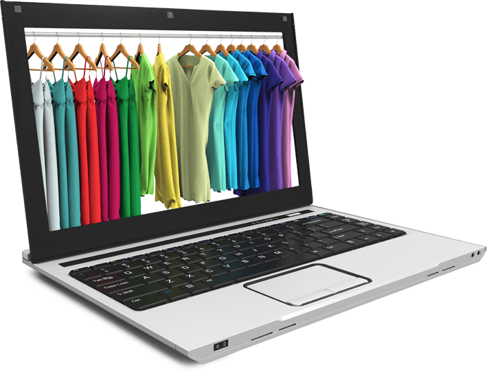 e-commerce software with laptop