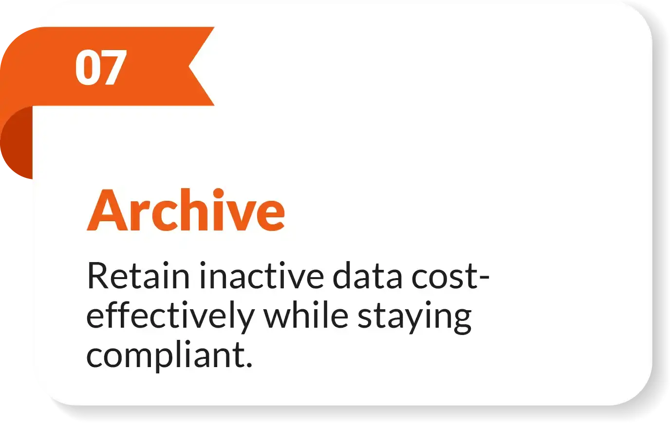 Data Retention Data Archival Solutions