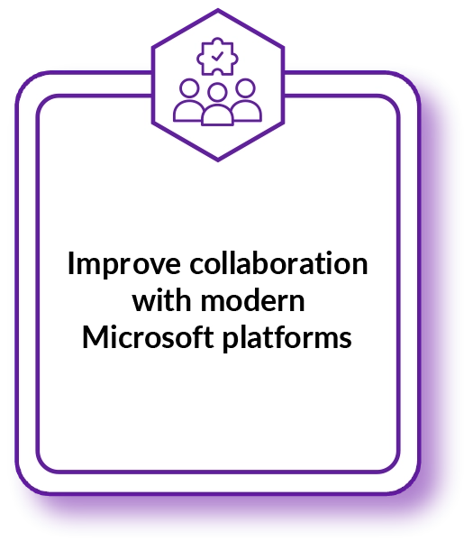 Improve collaboration with modern Microsoft platforms