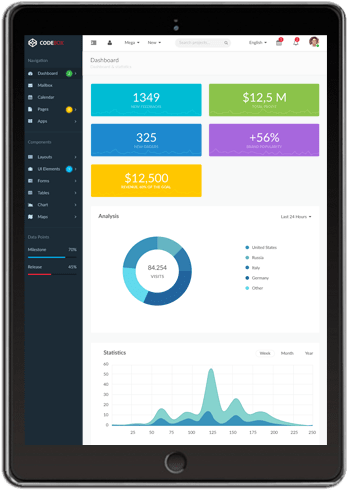 iPad with custom CRM development for any business needs