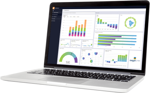 Laptop Displaying Custom SugarCRM Development Services