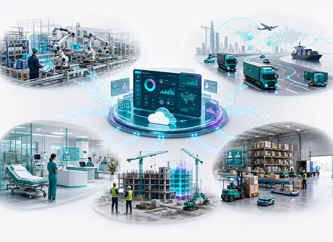 ERP Solutions for Every Industry Graphic showing ERP Solutions for Every Industry