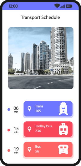 Mobile Screen Displaying Location Tracking App