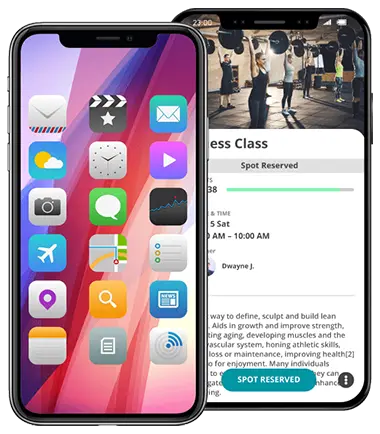 Mobile phone displaying Chetu custom mobile app development