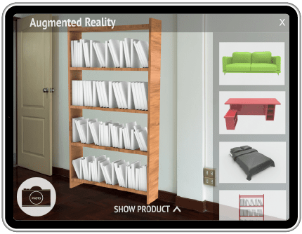 Tablet using mix reality app by AR VR development companies